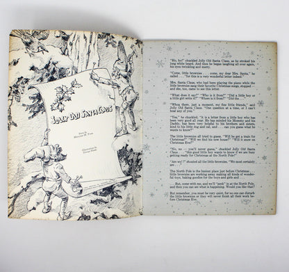Children's Book: Ideals Publishing, Jolly Old Santa Claus, Softcover, Vintage 1958, SOLD