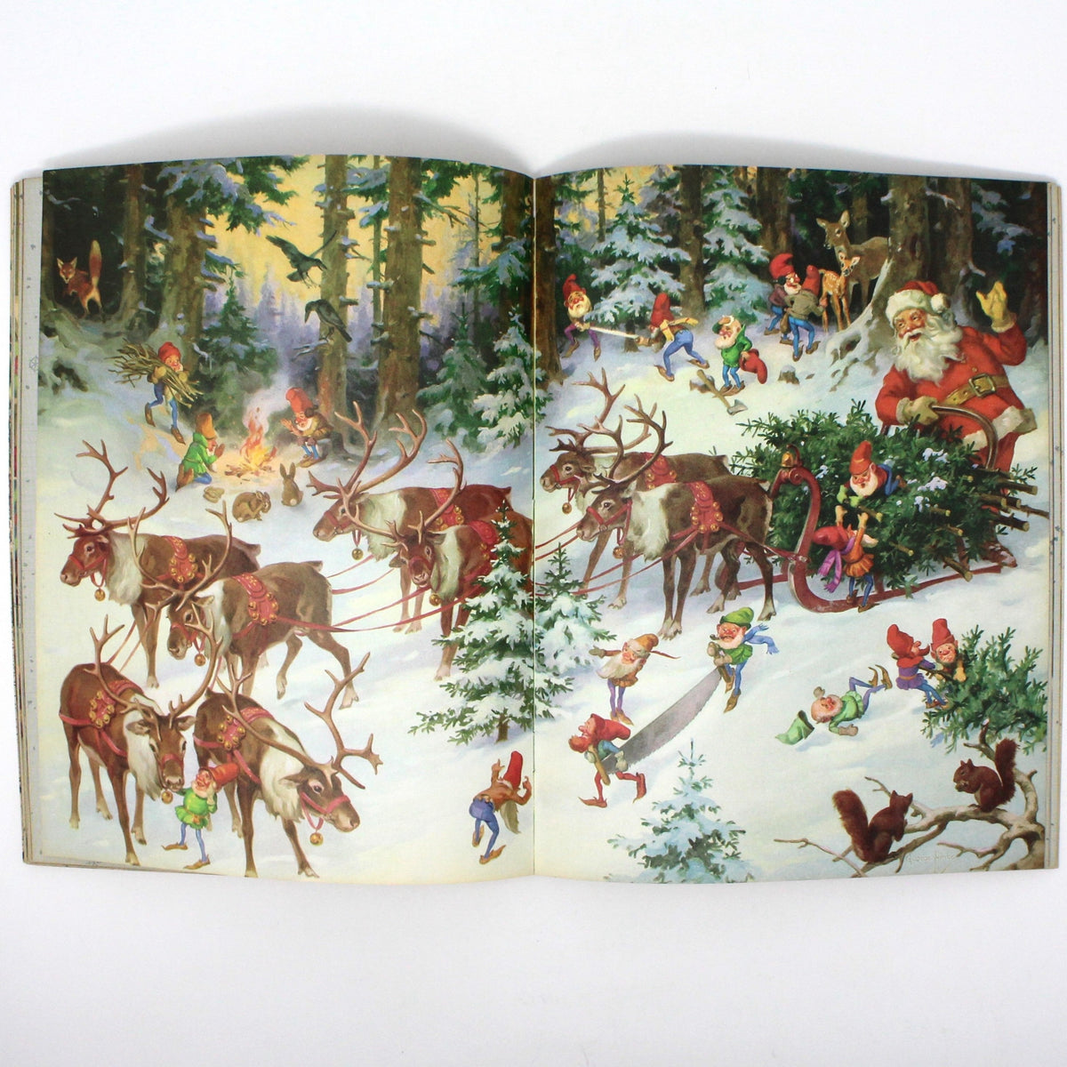 Children's Book: Ideals Publishing, Jolly Old Santa Claus, Softcover, Vintage 1958, SOLD