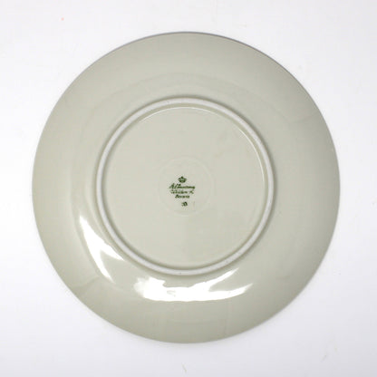 Teacup & Saucer with Matching Salad Plate, Seltmann Weiden, Monstera Fenestrated Foliage Leaves, Vintage Bavaria
