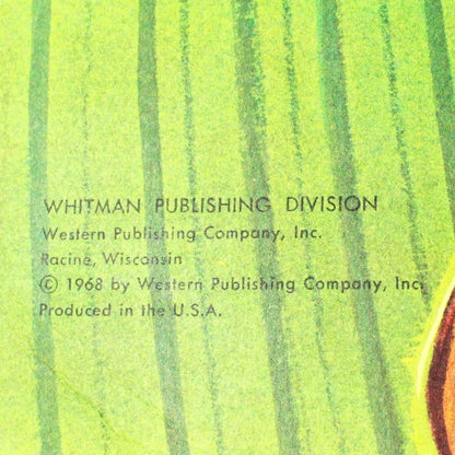 Children's Book: Whitman, The Night Before Christmas, Die-Cut, Flocked, Vintage 1968, SOLD
