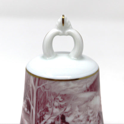 Bell, AK Kaiser, Snowy Winter Horse Pulled Carriage Scene, Transferware, W. Germany, Vintage