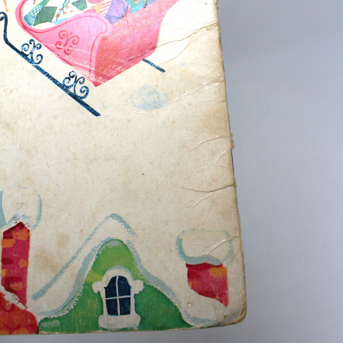 Children's Book: Whitman, The Night Before Christmas, Die-Cut, Flocked, Vintage 1968, SOLD