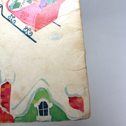 Children's Book: Whitman, The Night Before Christmas, Die-Cut, Flocked, Vintage 1968, SOLD