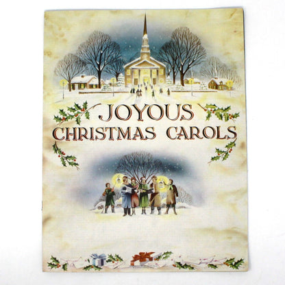 Songbook / Lead Sheet, Joyous Christmas Carols, Vintage Promotional Item