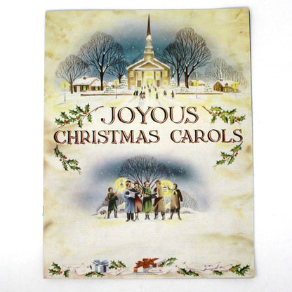 Song Book / Lead Sheet, Joyous Christmas Carols, Vintage Promotional Item