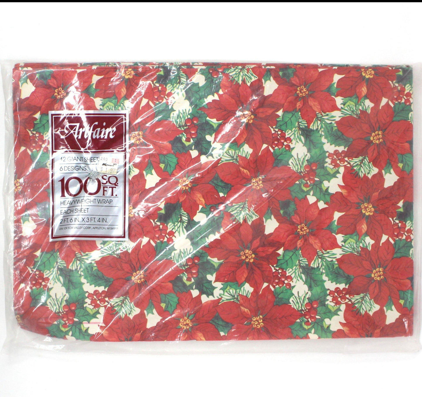 Christmas Paper Wrapping Sheet, Vintage Wrapping Paper Sheets