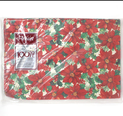 Wrapping Paper, Artfaire, 12 Christmas Sheets, 6 Designs, Vintage