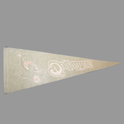 Pennant, Miami Dolphins, Football Sports Collectible, NFL, 30", 1997 Logo, SOLD