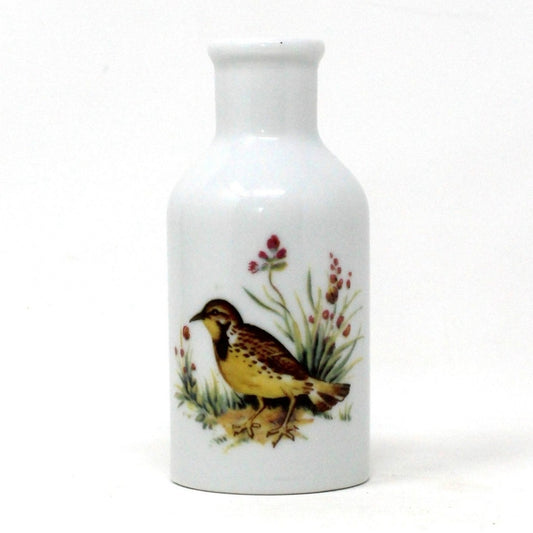 Vase, Funny Design, Ceramic Vase / Bottle, Yellowhammer, Vintage W. Germany