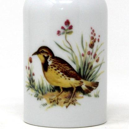 Vase, Funny Design, Ceramic Vase / Bottle, Yellowhammer, Vintage W. Germany