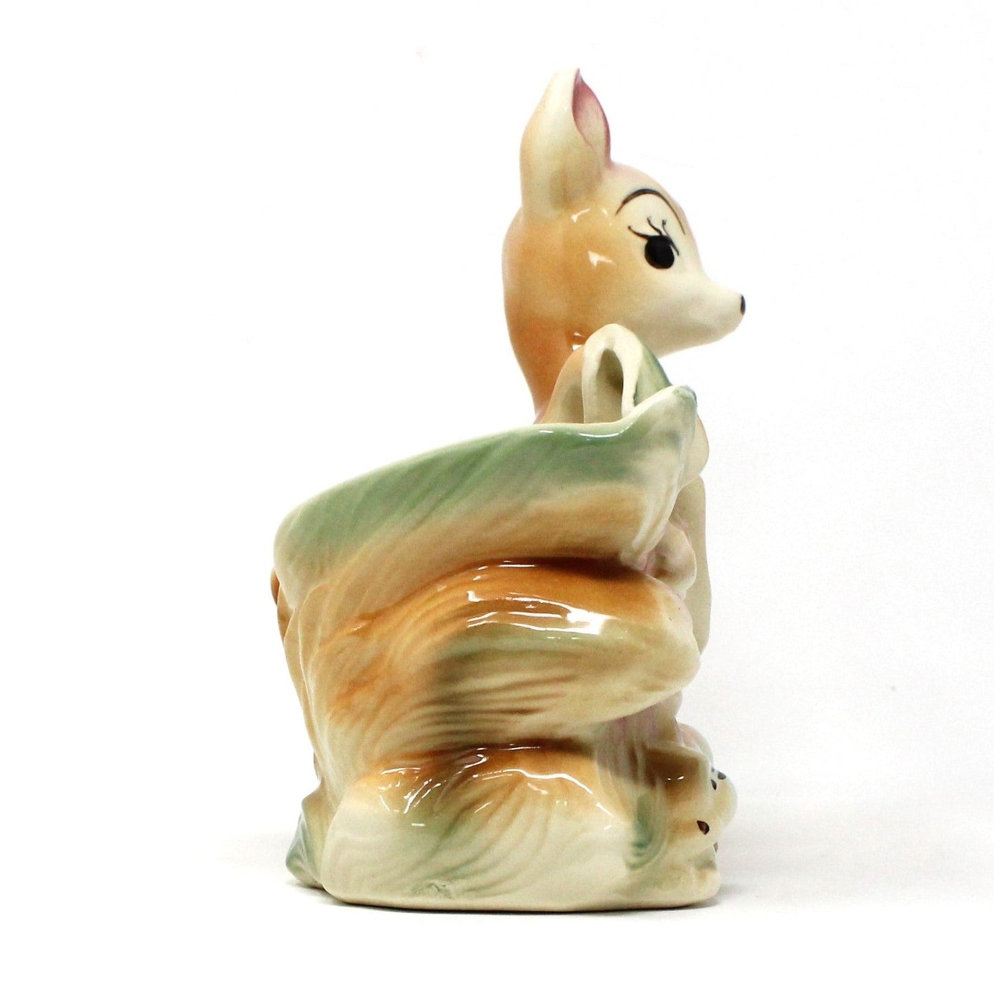 Planter, Walt Disney Productions, Bambi Deer Figurine Planter, Vintage