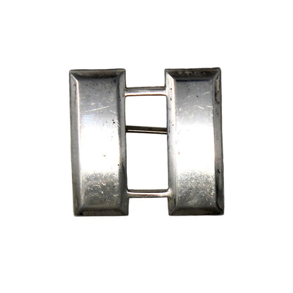 Pin, US Military, WW2 US Army Captain Insignia, Sterling Silver, Rank & Branch Horizontal Bars, Vintage