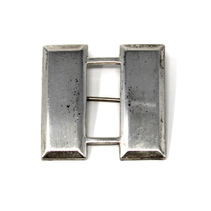 Pin, US Military, WW2 US Army Captain Insignia, Sterling Silver, Rank & Branch Horizontal Bars, Vintage