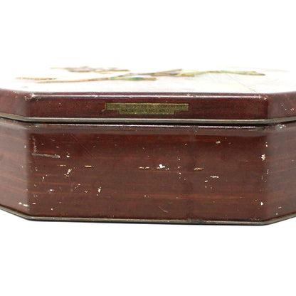 Gift Tin / Cookie Tin, Flying Mallard Ducks Tin, Metal Box Co, England Vintage