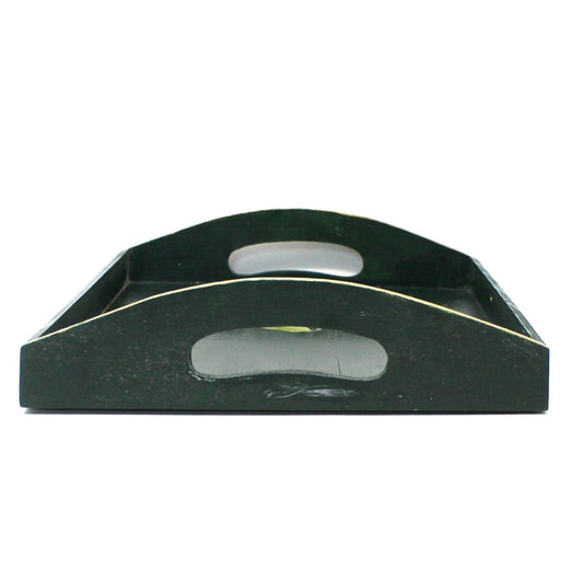 Tray, Hand Painted Apples on Wood Tray, Signed, Vintage