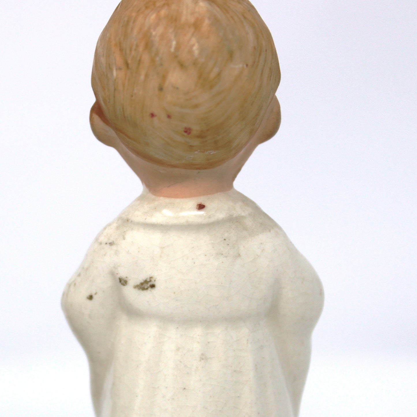 Figurine, Christmas Choir Boys, Hand Painted, Wales Japan Porcelain, Set of 2, Vintage