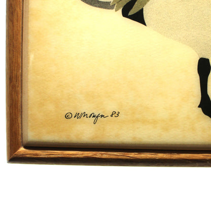 Box, Jewelry Box, Mallard Duck Tile Insert, Artist Signed W. Morgan, Vintage
