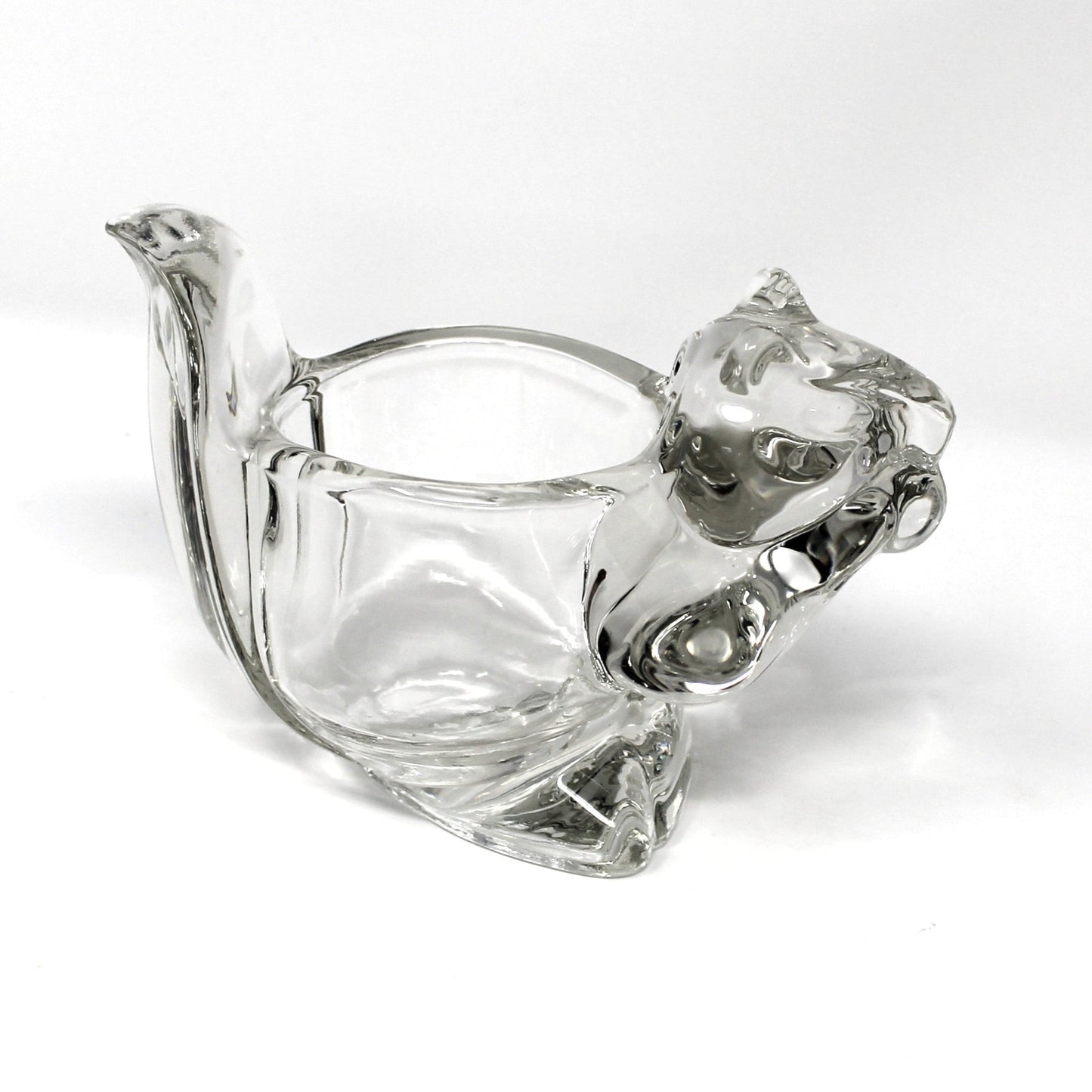 Candle Holder, Avon, Figural Glass Squirrel, Votive / Tealight Holder, Vintage