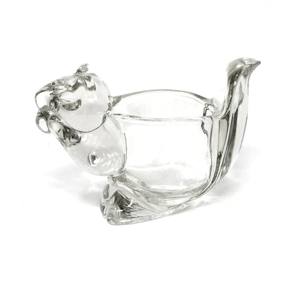 Candle Holder, Avon, Figural Glass Squirrel, Votive / Tealight Holder, Vintage