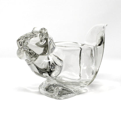 Candle Holder, Avon, Figural Glass Squirrel, Votive / Tealight Holder, Vintage