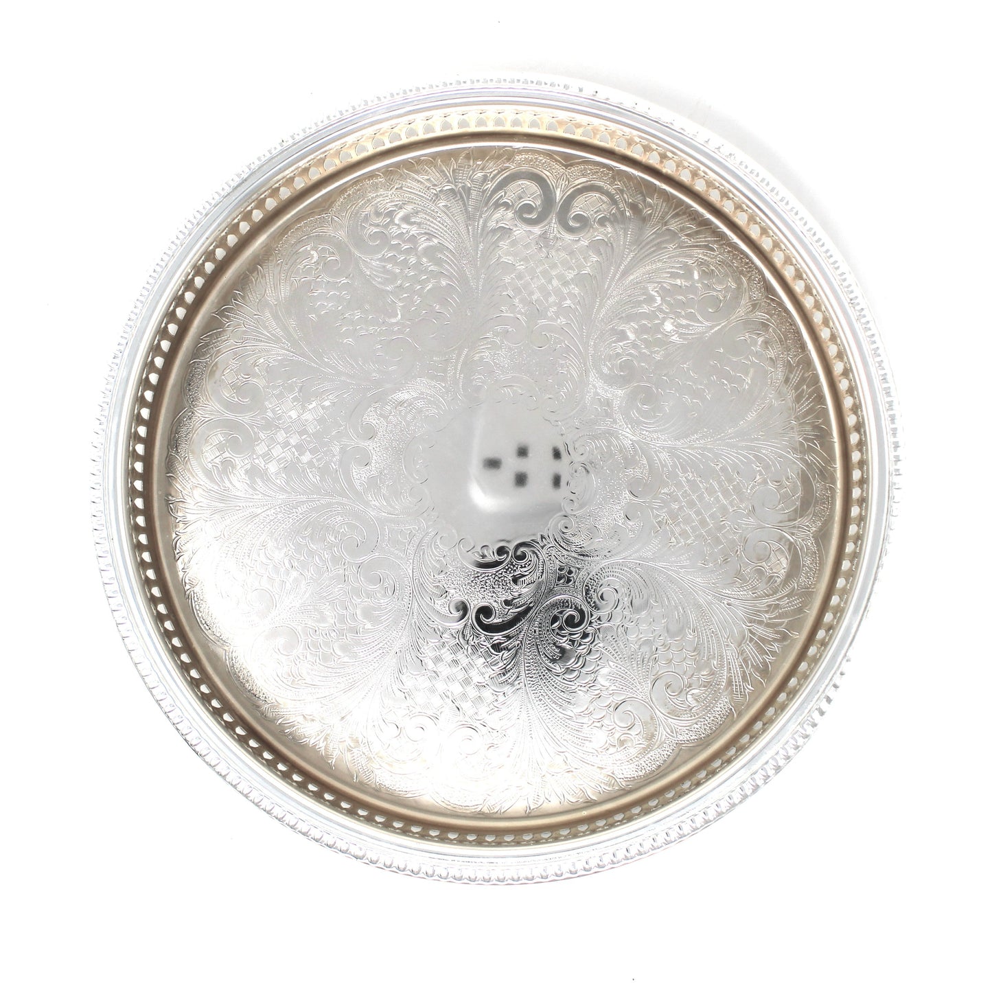 Tray, Silverplate with Glass Liner, Divided 5 Part Relish Dish, Servingware, England, Vintage