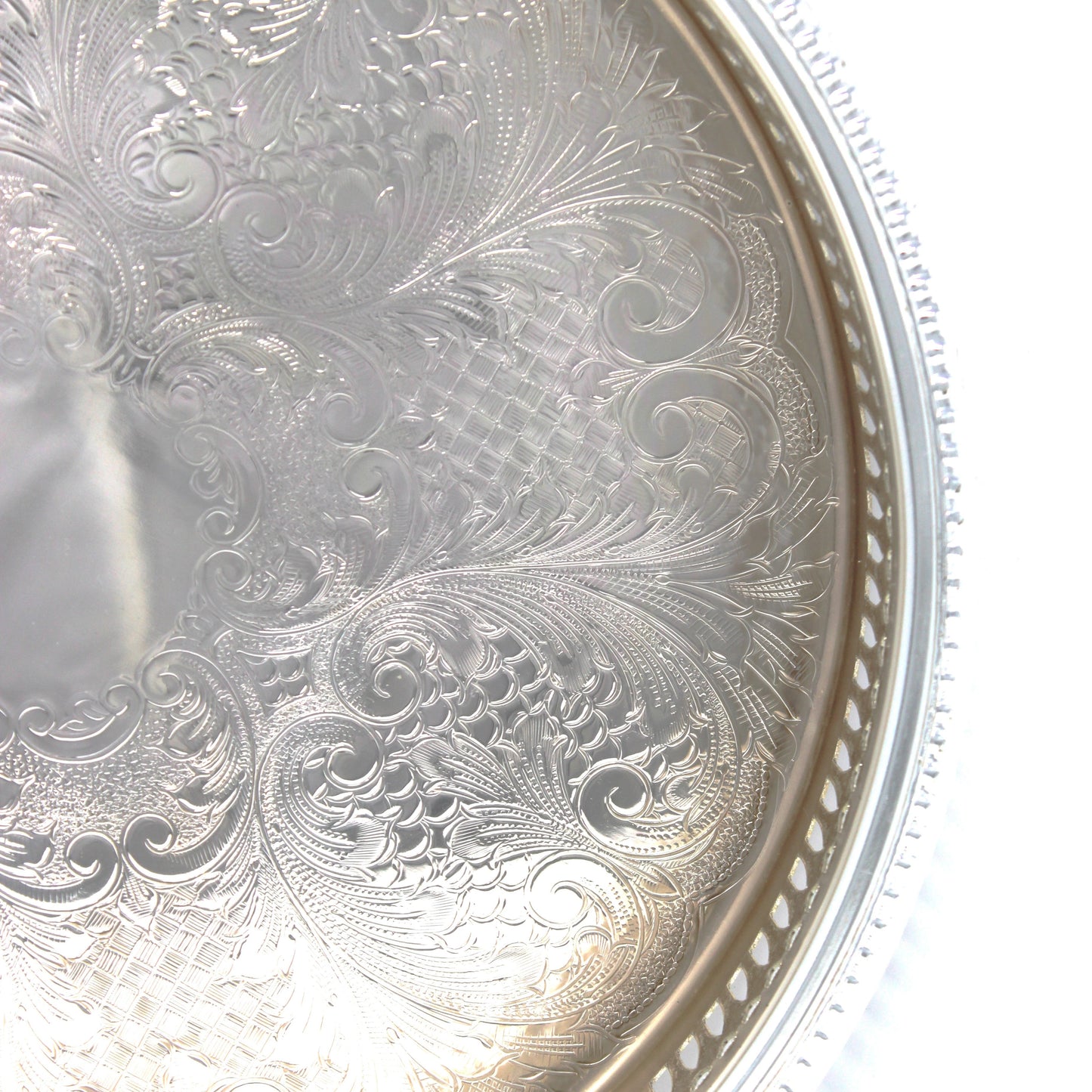 Tray, Silverplate with Glass Liner, Divided 5 Part Relish Dish, Servingware, England, Vintage