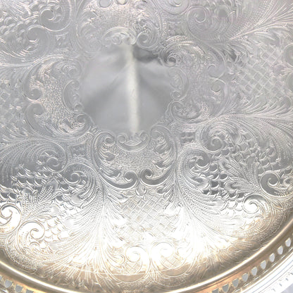 Tray, Silverplate with Glass Liner, Divided 5 Part Relish Dish, Servingware, England, Vintage