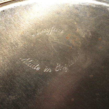 Tray, Silverplate with Glass Liner, Divided 5 Part Relish Dish, Servingware, England, Vintage