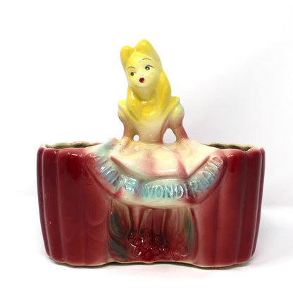 Planter, Walt Disney Productions, Alice in Wonderland, Leeds China, Vintage