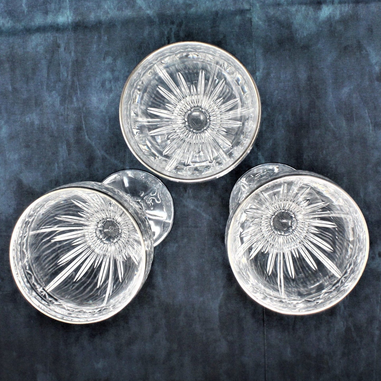 Water Goblets / Wine Glasses, Noritake, Christiana Platinum Set of 3, SOLD