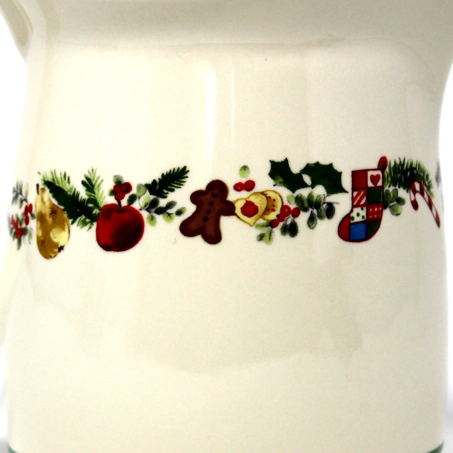 Milk Pitcher / Creamer, Pfaltzgraff, Christmas Sugar Plum, Holiday Stoneware, Vintage