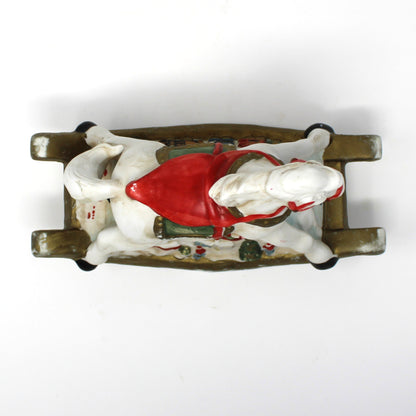 Night Light / Accent Light, Christmas Rocking Horse Light Up Figurine, Porcelain Bisque, Vintage