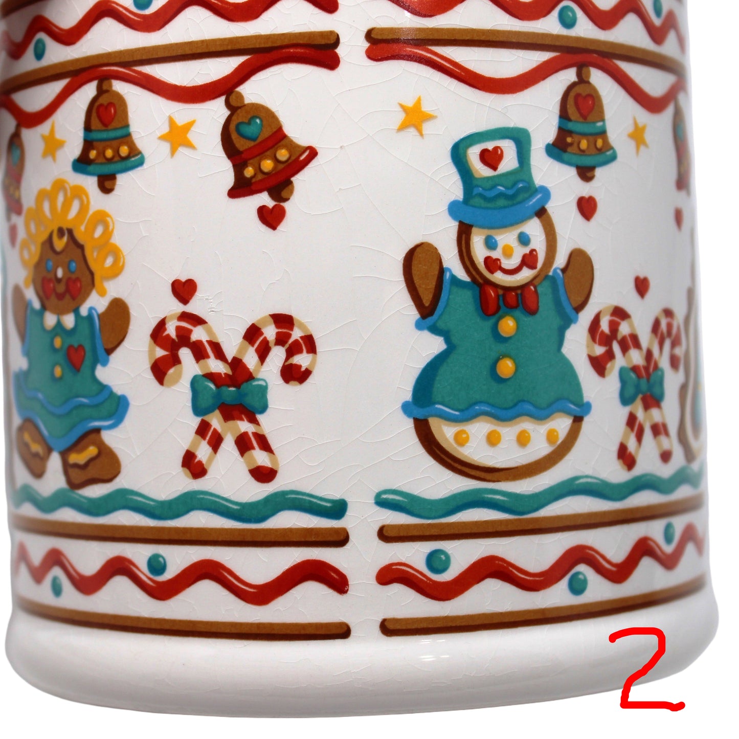Cookie Jar, Teleflora, Gingerbread House Christmas Jar / Canister, Vintage