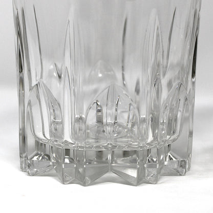 Glasses, Whiskey / Rocks, Crown Royal, French Cut Crystal, Vintage Barware, Set of 2