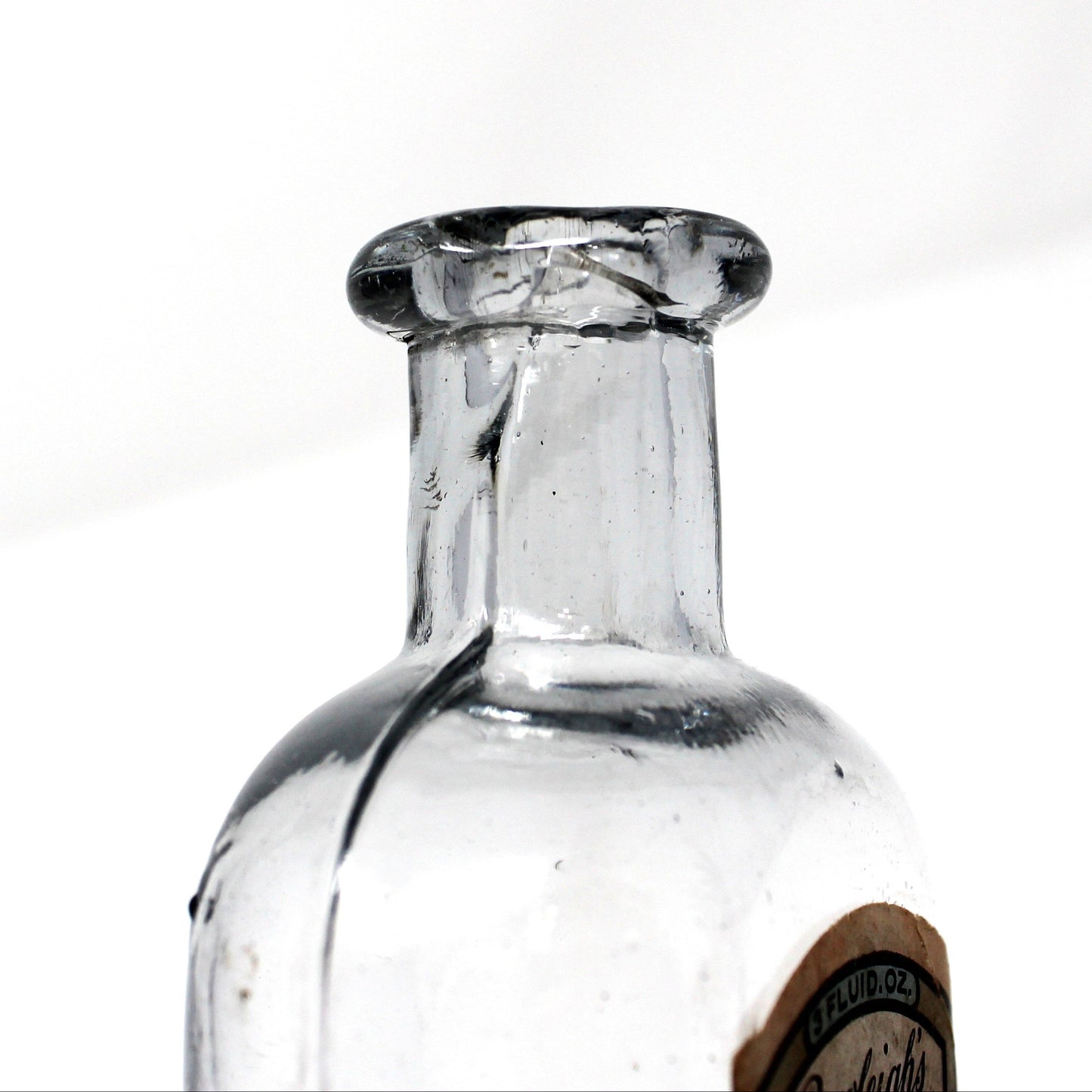 Extract Bottle, W T Rawleigh, Extract of Orange, Original Label, Cork Closure, Antique