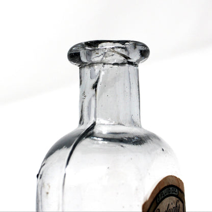 Extract Bottle, W T Rawleigh, Extract of Orange, Original Label, Cork Closure, Antique