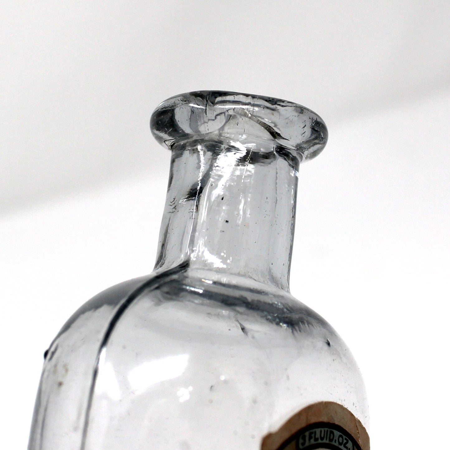 Extract Bottle, W T Rawleigh, Extract of Orange, Original Label, Cork Closure, Antique