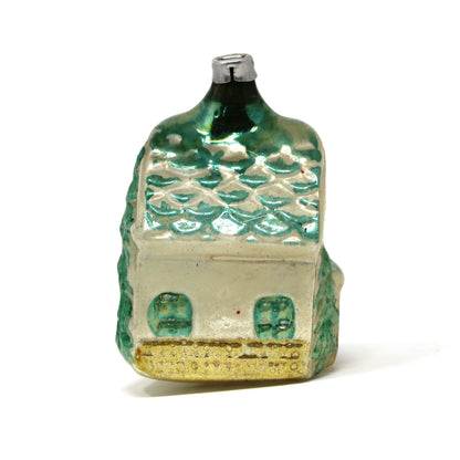 Ornaments, Christmas Mercury Blown Glass, Cottage House, Lauscha, Germany, Antique