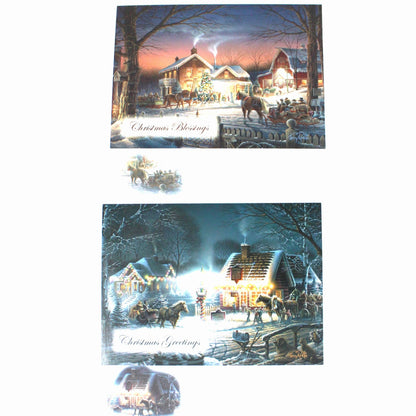 Greeting Card / Christmas, Set of 7 Cards, True Meaning of Christmas Collection, Terry Redlin, Unused w/Envelopes, Vintage, SOLD