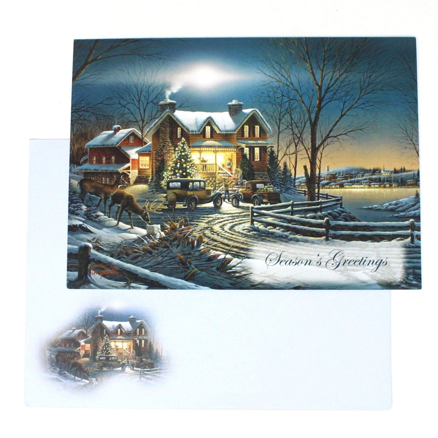 Greeting Card / Christmas, Terry Redlin, True Meaning of Christmas, Set of 7