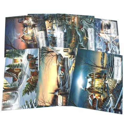 Greeting Card / Christmas, Set of 7 Cards, True Meaning of Christmas Collection, Terry Redlin, Unused w/Envelopes, Vintage, SOLD