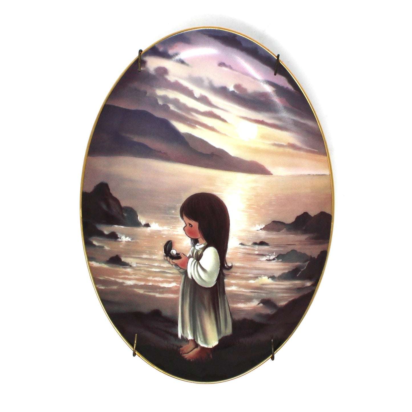 Vintage Precious Moments Collectible Plate, "The Pearl Of Great Price", Murals From Precious Moments Chapel Collection, Plate #0003B