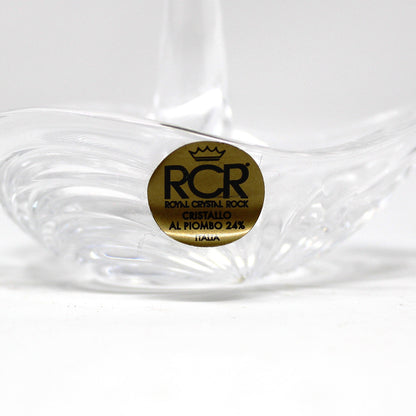 Ring Holder, Royal Crystal Rock, RCR, Aurea 24% Lead Crystal, Italy, Vintage