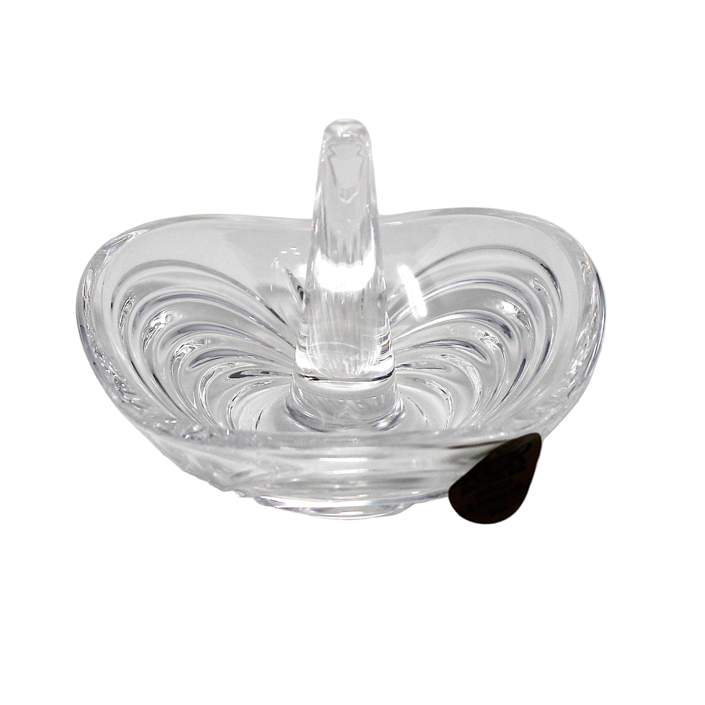 Vintage Ring Holder, RCR (Royal Crystal Rock), Italian 24% Lead Crystal, Aurea Pattern.