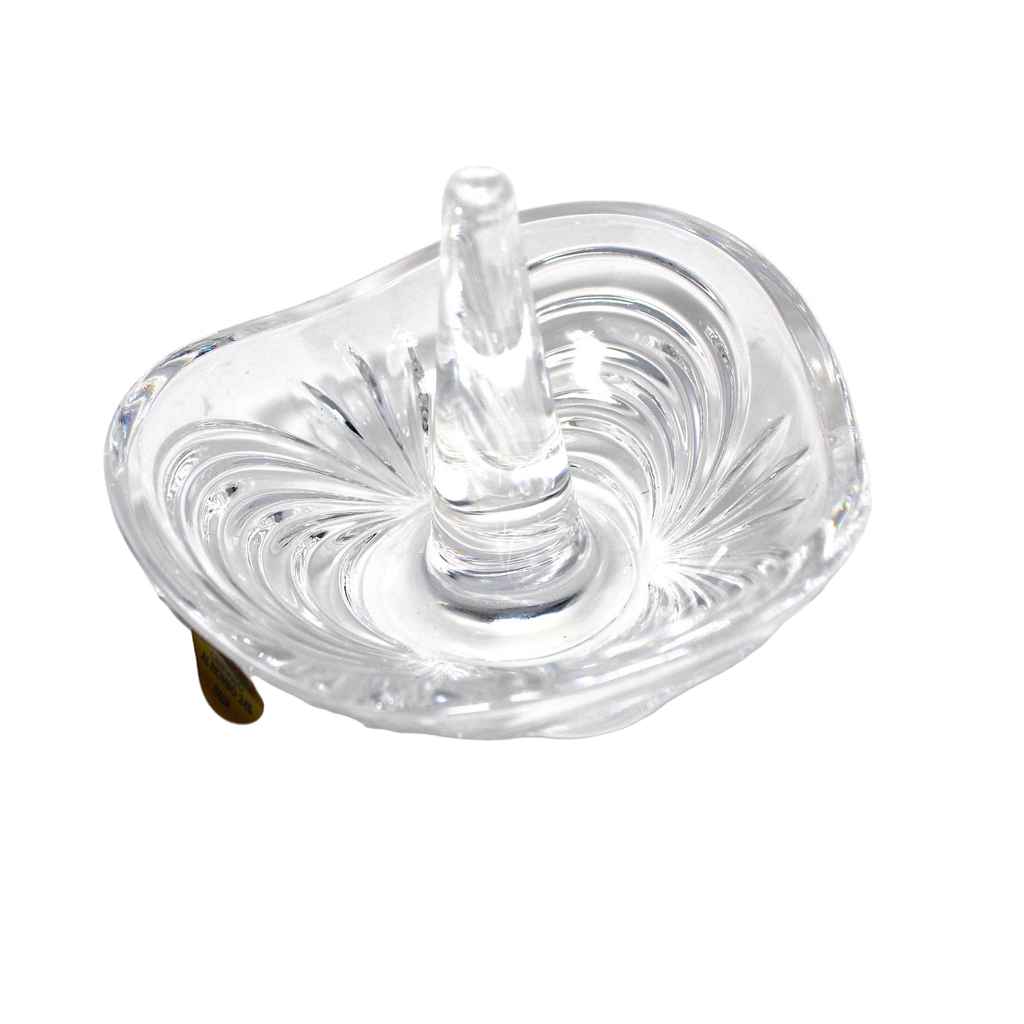 Ring Holder, Royal Crystal Rock, RCR, Aurea 24% Lead Crystal, Italy, Vintage