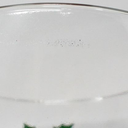 Ice Bowl, Ice Bucket, Bartlett Collins / Indiana Glass, Christmas Holly, Vintage