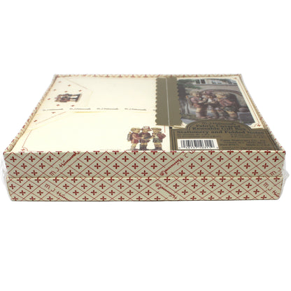 Stationery, Hummel, School Boys, Fabric Covered Gift Box, Unused Case Stationery Co, Vintage