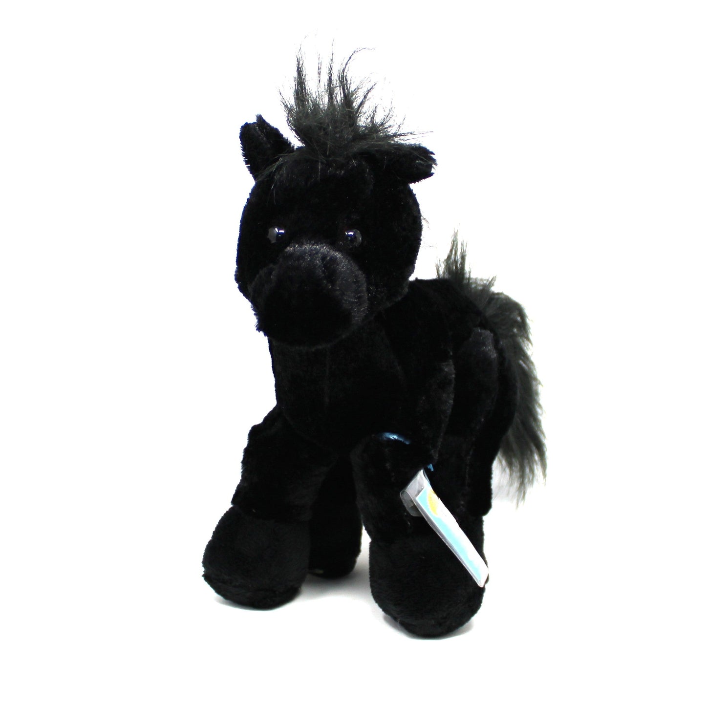Plush Toy, GANZ, Black Stallion, Webkinz Virtual Pet, Collectible Unused Code, 2007