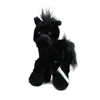 Plush Toy, GANZ, Black Stallion, Webkinz Virtual Pet, Collectible Unused Code, 2007