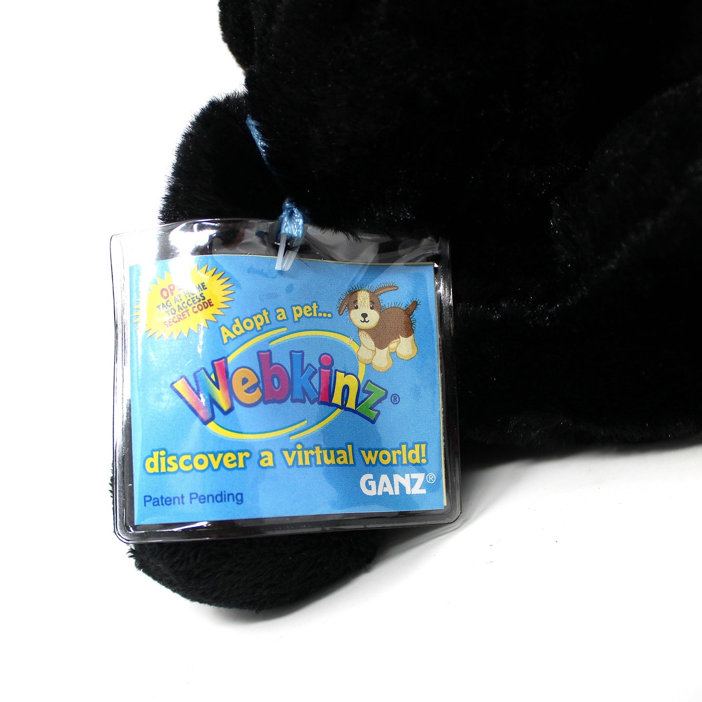 Plush Toy, GANZ, Black Stallion, Webkinz Virtual Pet, Collectible Unused Code, 2007